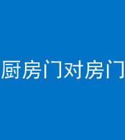 唐山阴阳风水化煞九十五——厨房门对房门